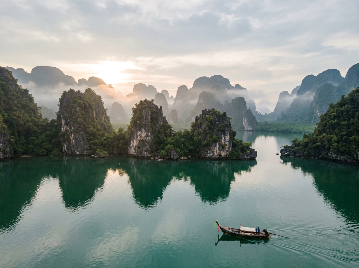 Limestone Karsts & Emerald Waters · Phang Nga