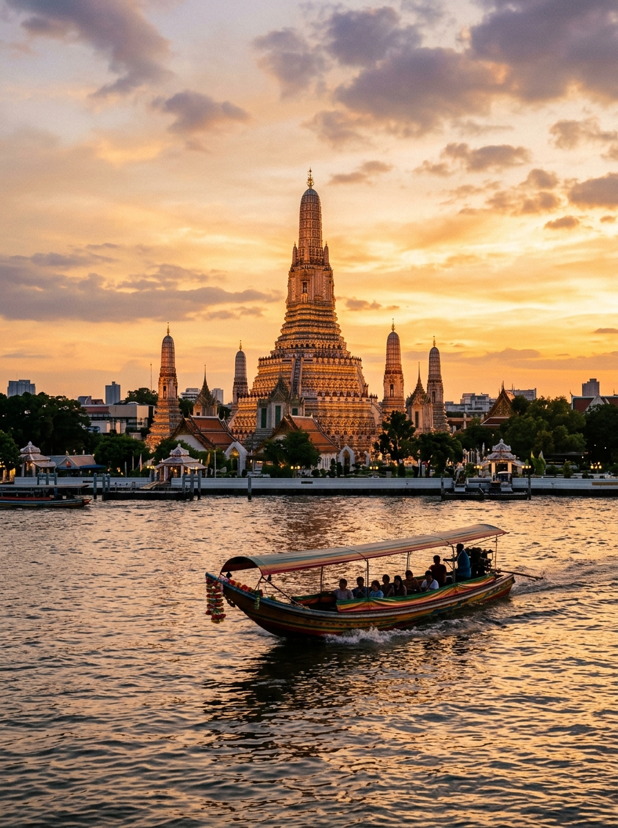 Wat Arun at Twilight · Bangkok
